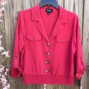 Long Sleeve Blouse women’s Size L color pink